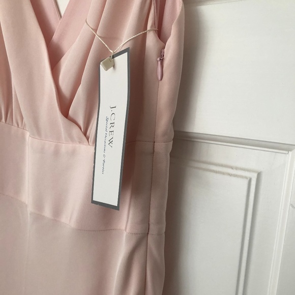 NWT J.Crew Sophia Light Blush Floor Length Dress - Picture 5 of 8